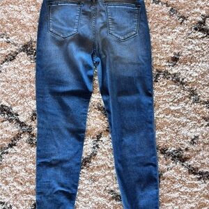Judy Blue Skinny Blue Jeans with Authentic Fading